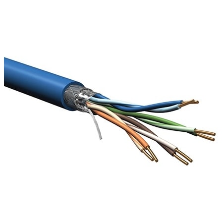 Belden 24-4P SOL BC CAT 5E CMR PO, FOIL + 70% TNC BRD SHD, 1000FT 7957A 0101000